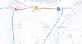 Utrudnienia na DK 5 (Trasa Czeska). Wprowadzony został objazd