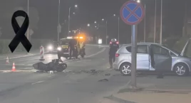 Motocyklista, który brał udział w wypadku zmarł w szpitalu