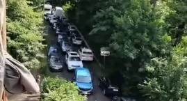 Tłumy turystów przy zaporze w Pilchowicach. To miejs&hellip;