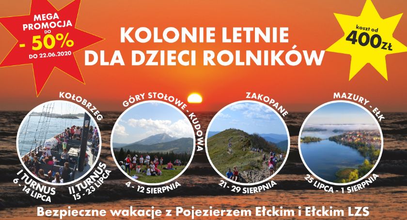 Tańsze kolonie dla dzieci rolników