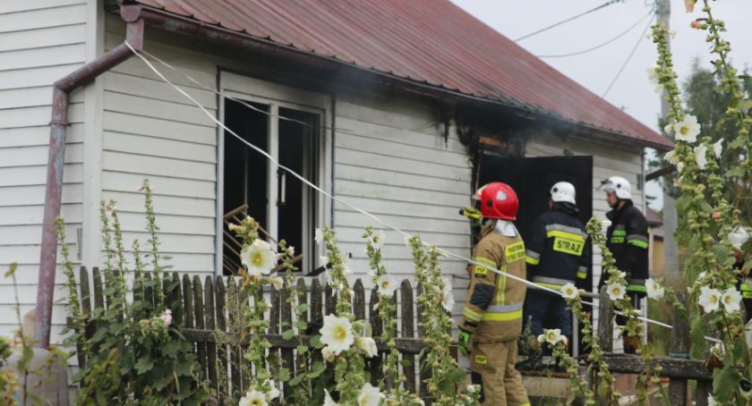 Pożar budynku mieszkalnego w Pawłówce
