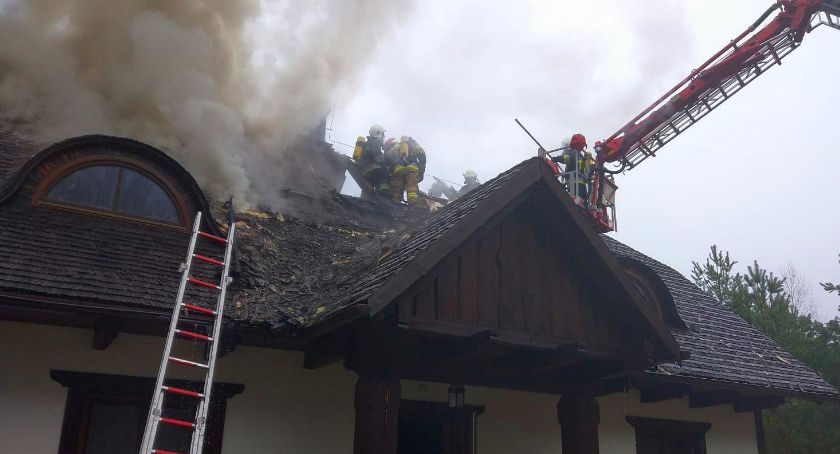 Pożar domu we Frąckach