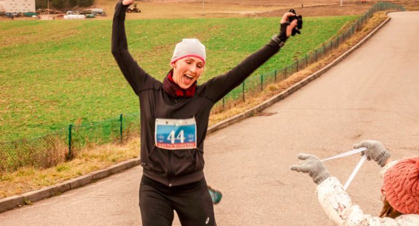 Niestrudzona półmaratonka