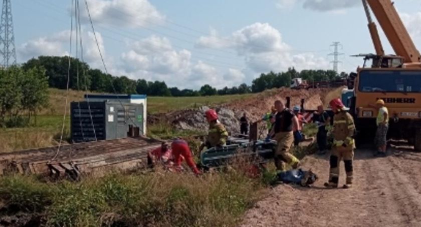 Wypadek na budowie gazociągu