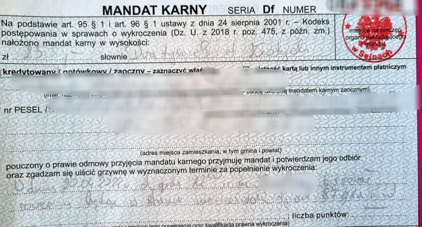 2,5 tys. zł mandatu za nietrzeźwą jazdę