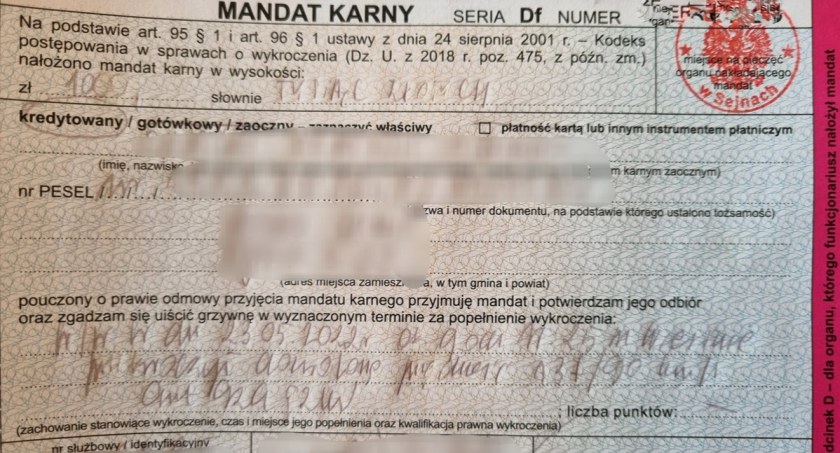 Mandaty po tysiąc złotych