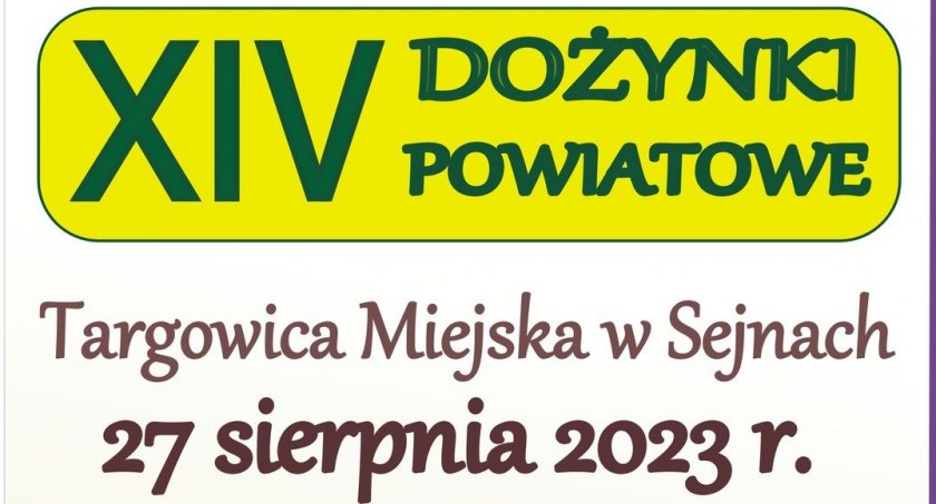 Program Dożynek Powiatu Sejneńskiego 2023