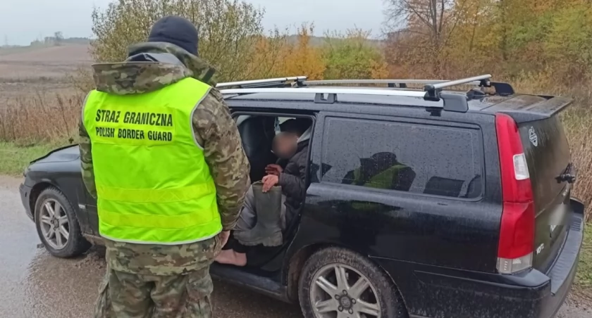 Zatrzymany z migrantami na granicy polsko-litewskiej