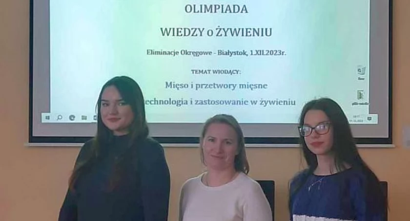 Laureatki Okręgowej Olimpiady Wiedzy o Żywieniu