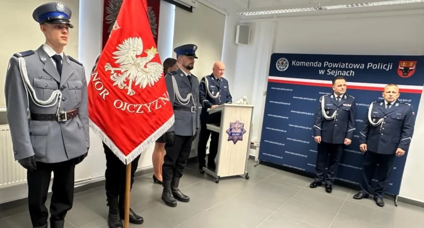 Komendant sejneńskiej Policji odszedł na emeryturę