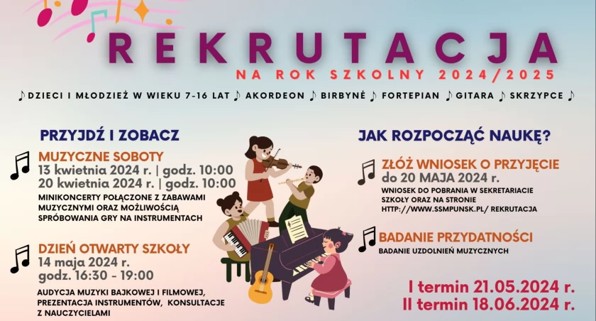Szkoła muzyczna w Puńsku rekrutuje