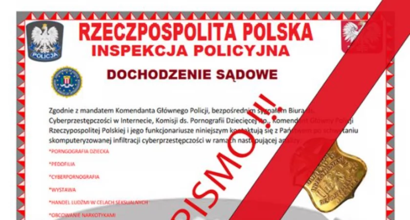 Zastraszające maile od oszustów