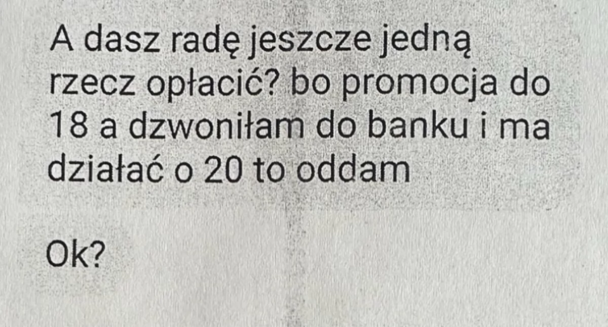 Oszust udawał koleżankę w finansowej potrzebie