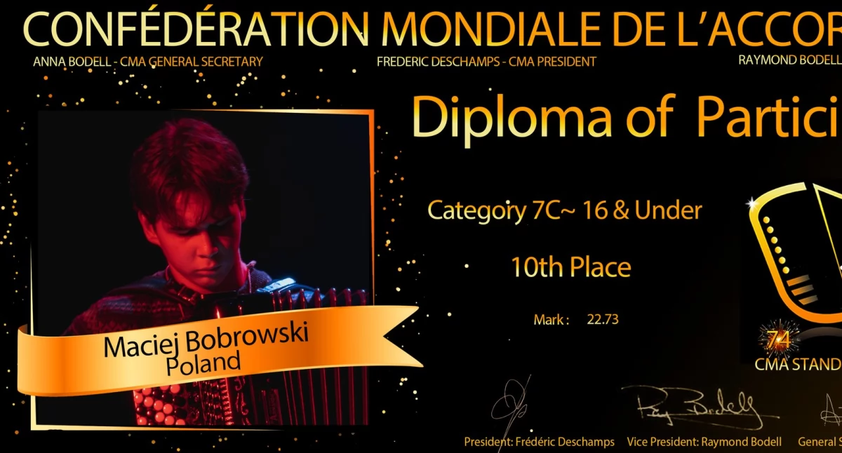 Akordeonista z Krasnogrudy wystąpi we Francji
