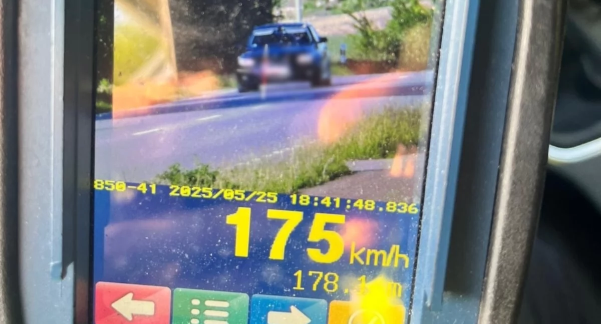 Pędził w Pawłówce z nadmierną prędkością