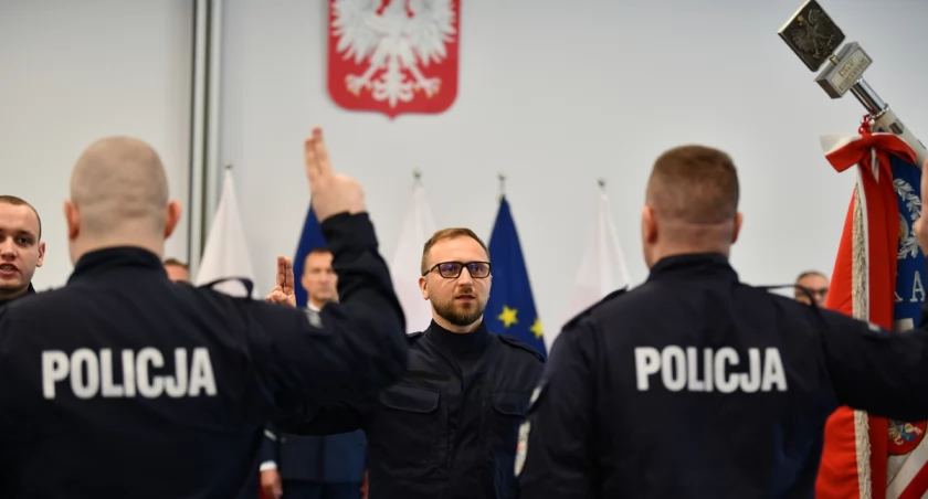 Ślubowanie policjantów