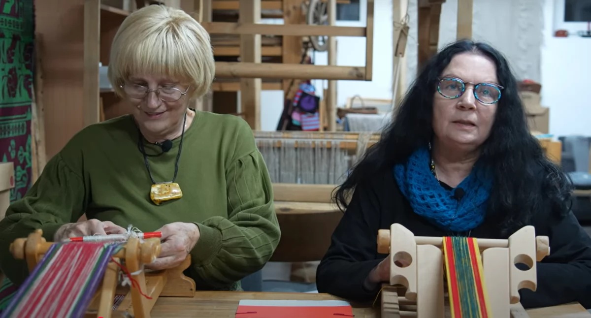 Mistrzyni i uczennica - krajka litewska