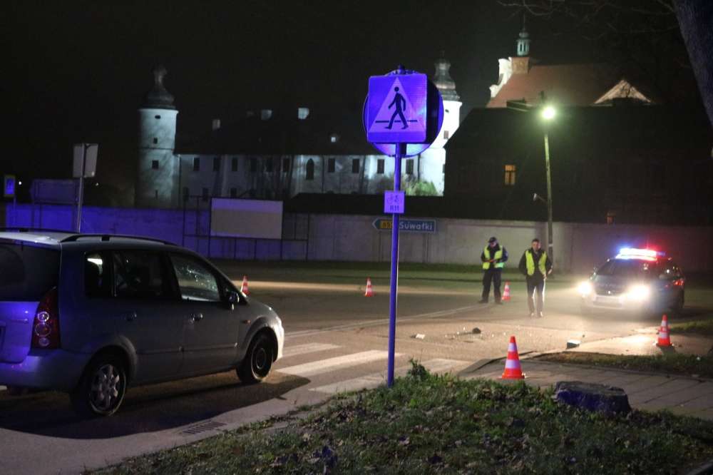 Wypadek na przejściu dla pieszych