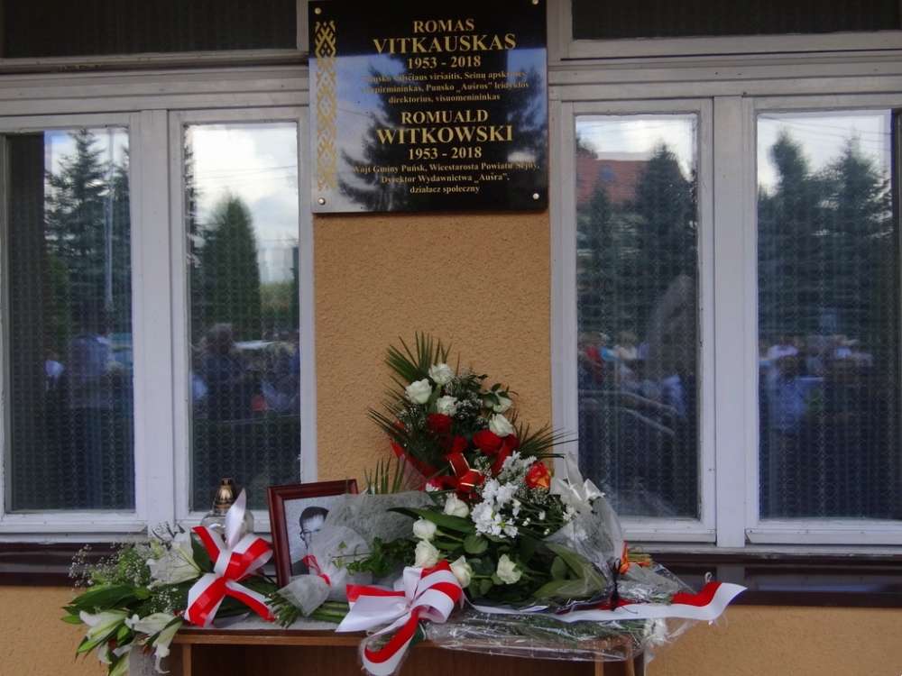 Tablica śp. Romualda Witkowskiego