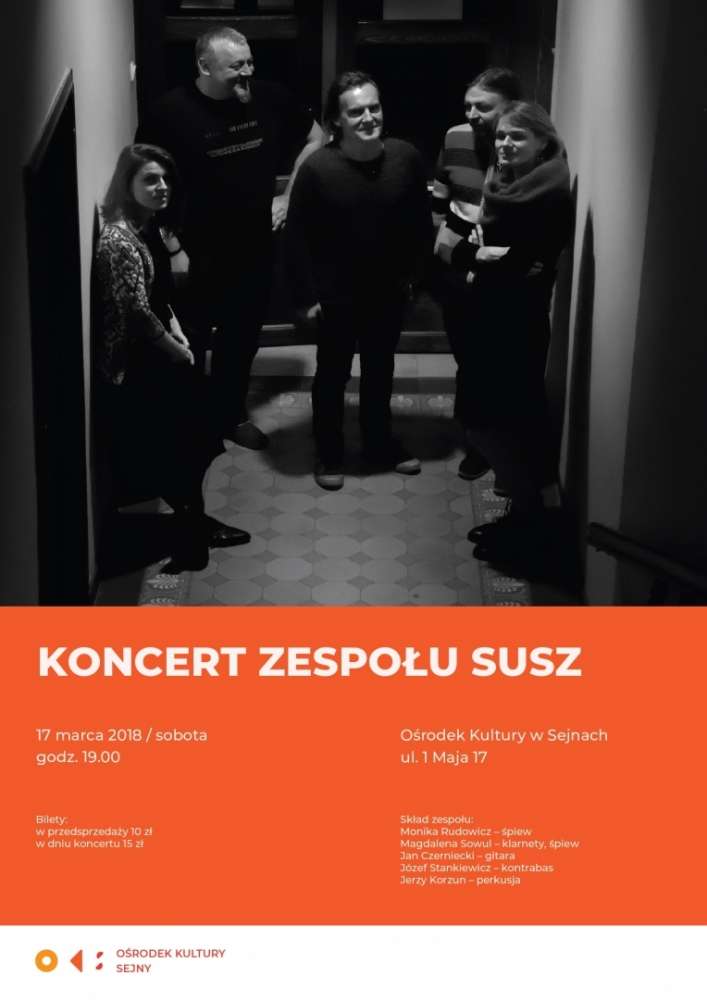 Koncert zespołu SUSZ- wygraj bilety!