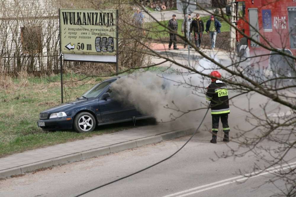 Paliło się Volvo