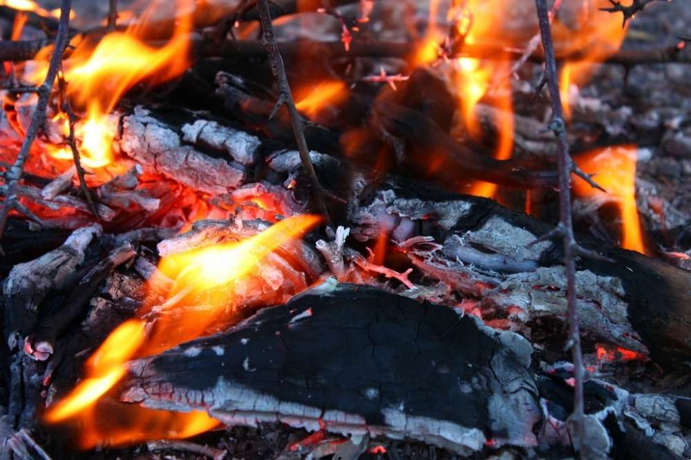 Pożar budynku gospodarczego