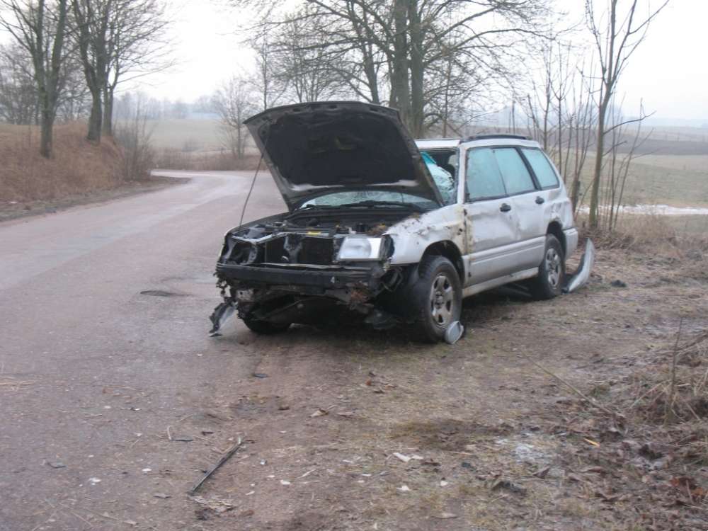 Dachowało Subaru