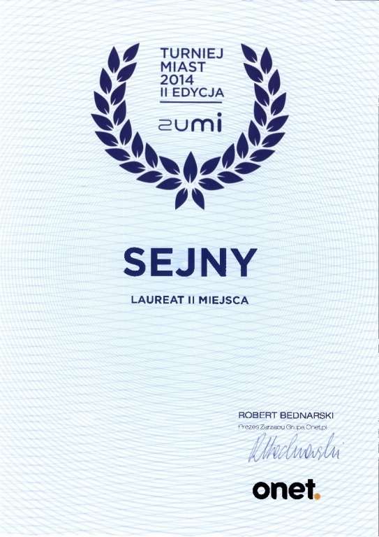 Sejny II w Turnieju Miast ZUMI