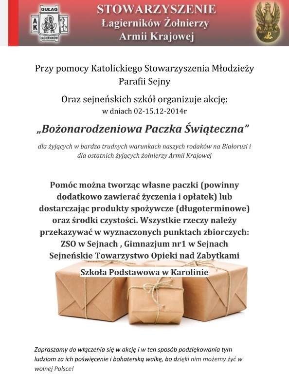 Bożonarodzeniowa Paczka Świąteczna