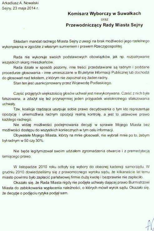 Radni składają mandat