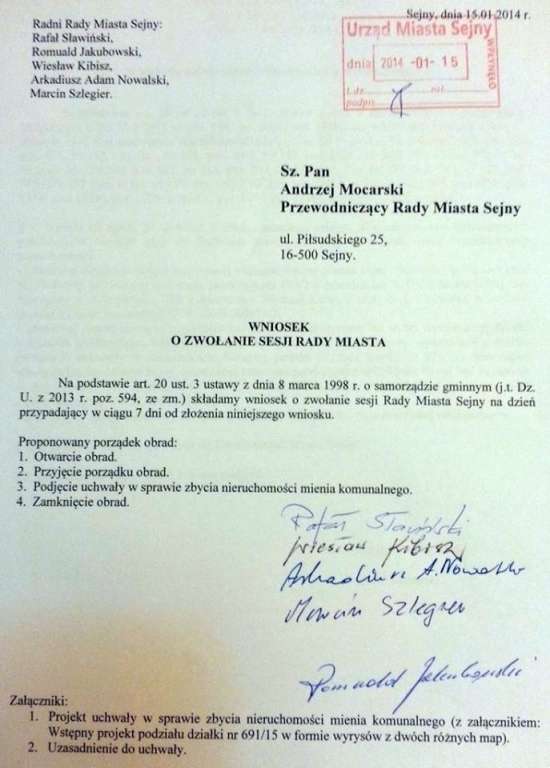 Nowe mieszkania nie dla Sejn?