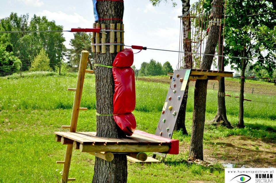 Park linowy w Burbiszkach ZDJĘCIA