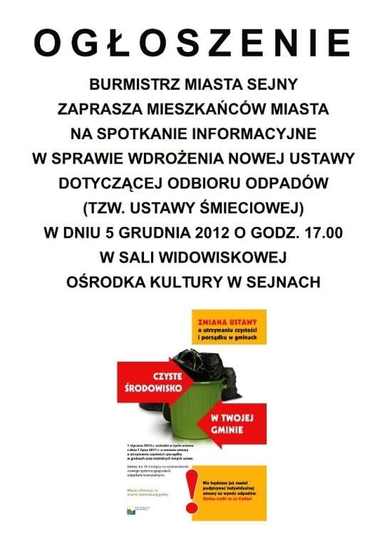 O ustawie śmieciowej