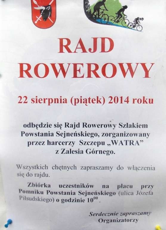 Rajd Rowerowy Szlakiem Powstania Sejneńskiego