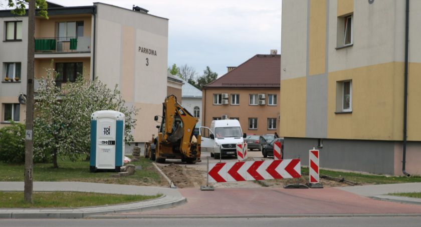 Remont zjazdów z ulicy Parkowej