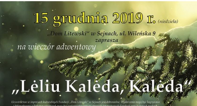 Wieczór adwentowy w Domu Litewskim