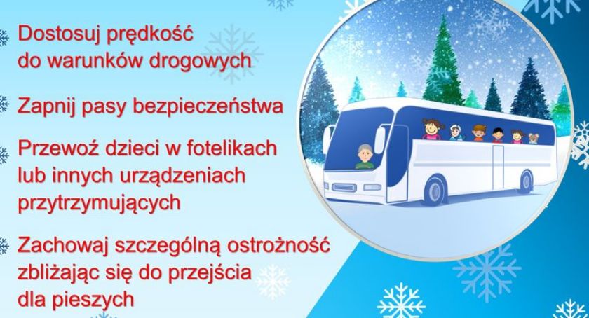 Kontrole autokarów jadących na ferie