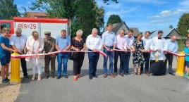 Otwarcie dróg i świetlicy w gminie Giby