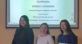 Laureatki Okręgowej Olimpiady Wiedzy o Żywieniu