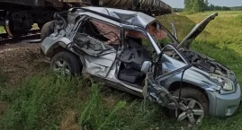Wypadek na przejeździe kolejowym
