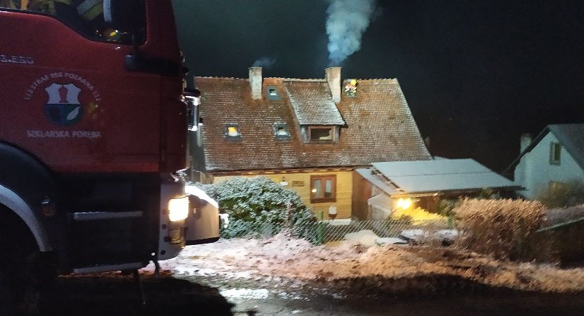 Pożar sadzy w kominie