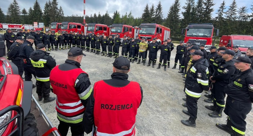 Strażackie manewry w Jakuszycach 