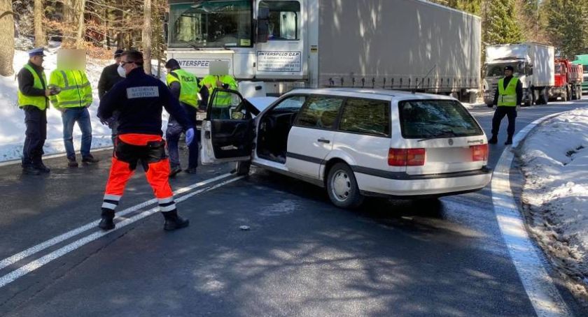 Wypadek na drodze do Jakuszyc
