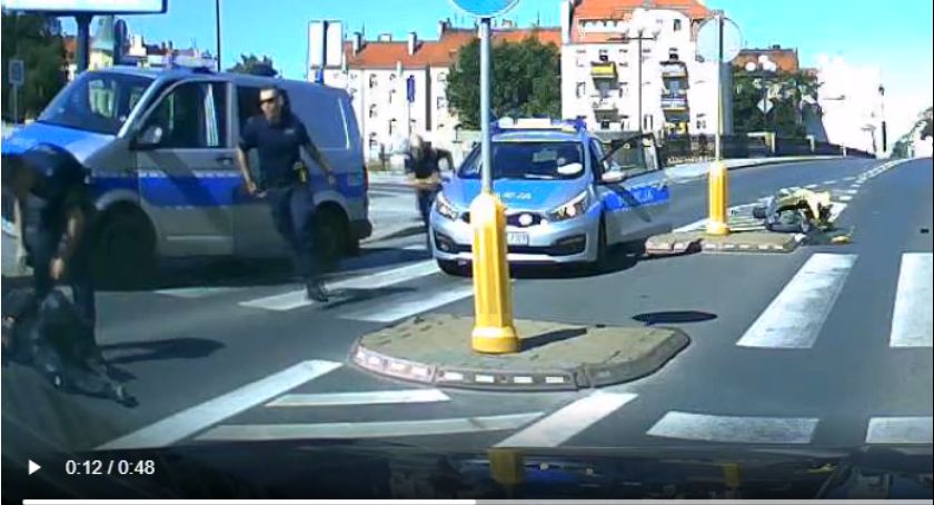 Przerażający koniec policyjnego pościgu za motocyklistą [FILM]