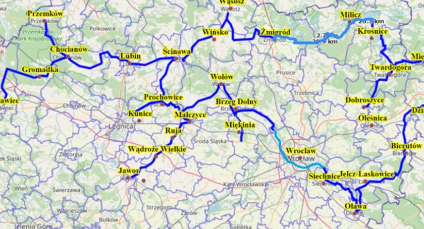 Dolnośląska Autostrada Rowerowa bez Legnicy. Skorzystają Kunice i Prochowice