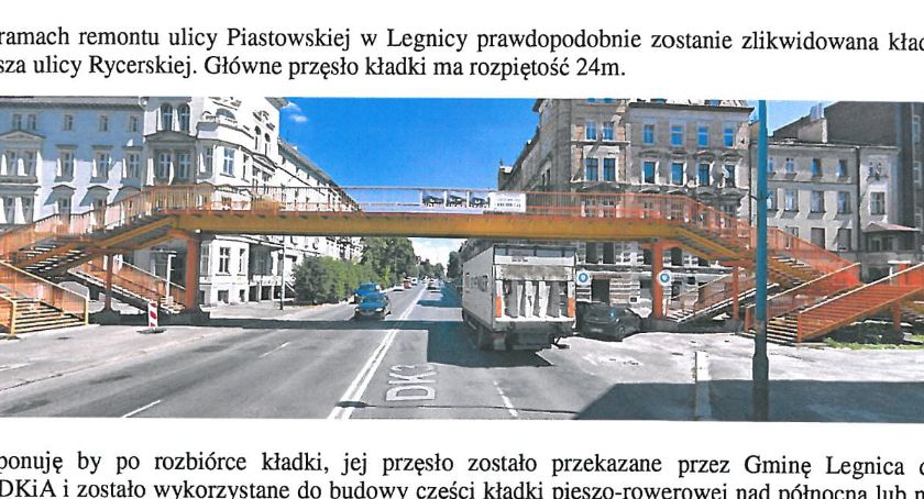 Radny chce przenieść kładkę z Piastowskiej nad autostradę! Co wy na to?