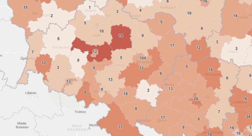 Powiat legnicki z najwyższą średnią zakażeń w całym województwie dolnośląskim!