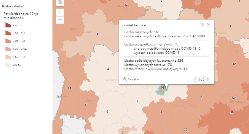 Zmarł legniczanin zmagający się z Covid-19. Są nowe zakażenia koronawirusem