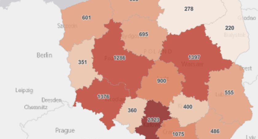 Ponad sto dobowych zakażeń. Zmarły cztery osoby zmagające się z Covid-19