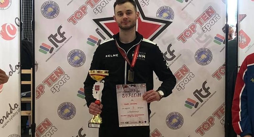 Paweł Woźniak z LKT Legnica młodzieżowym mistrzem Polski w taekwodo